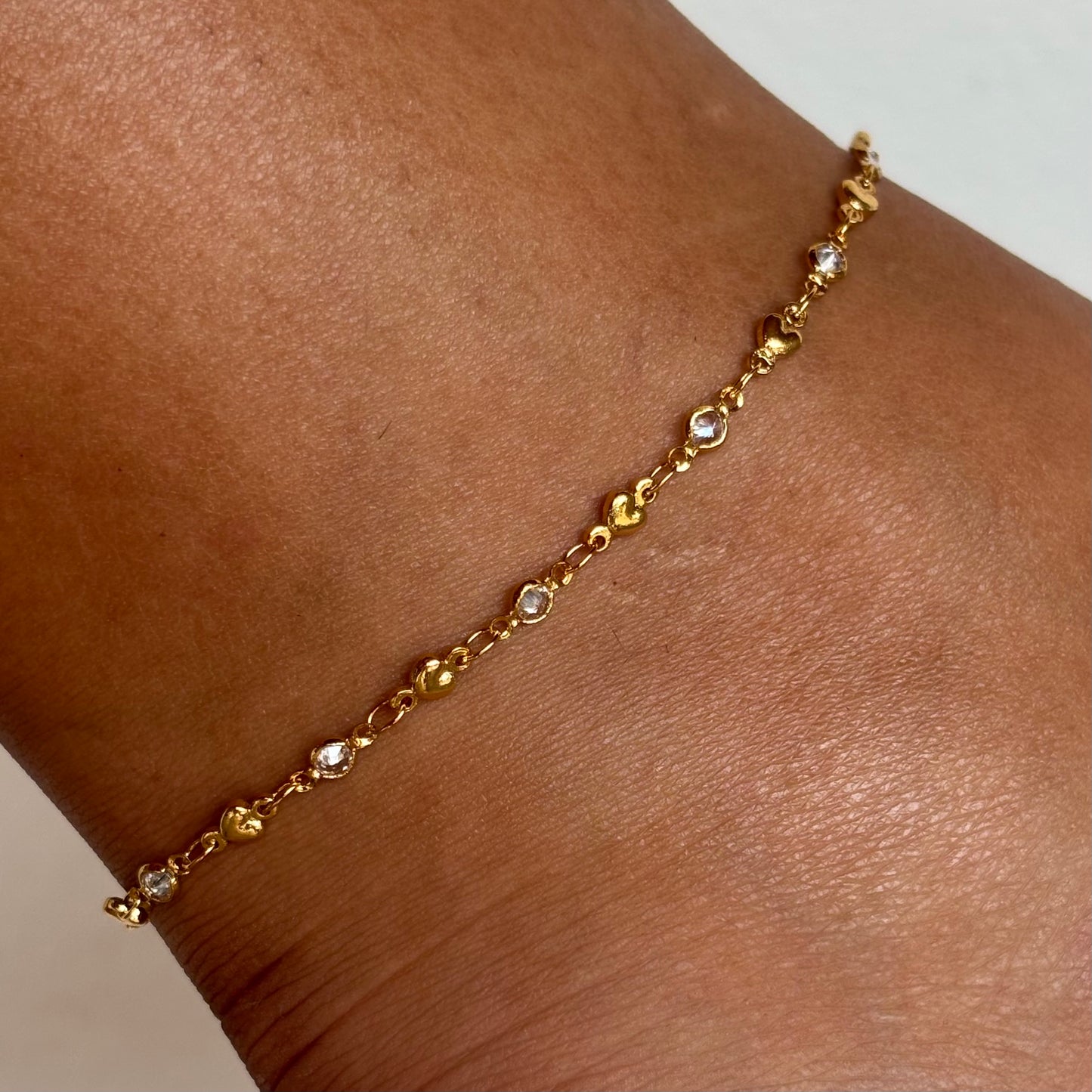 Sparkle Heart Anklet