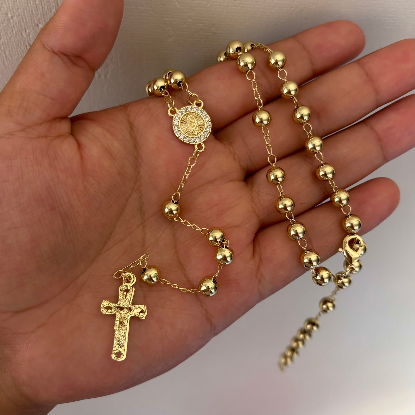 XL All Gold Rosary