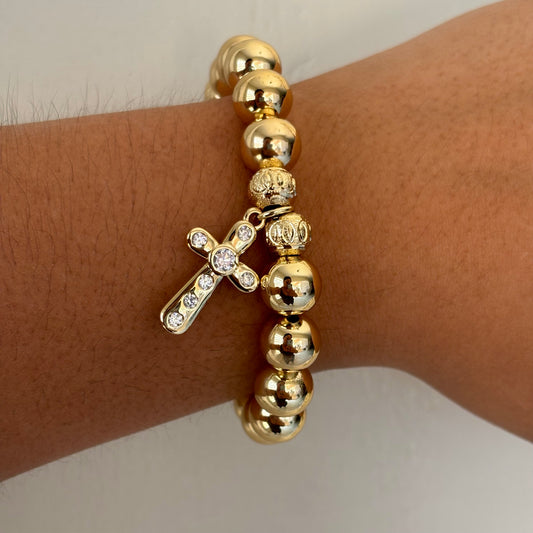 Chunky Cross Bracelet