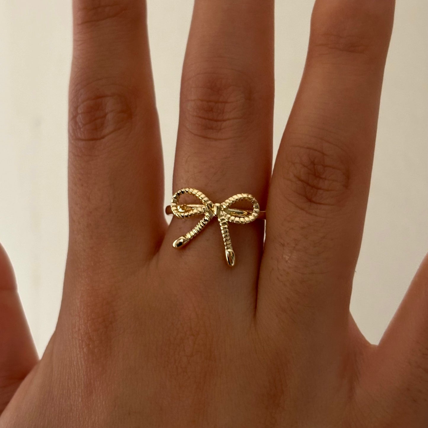 Gold Bow Ring