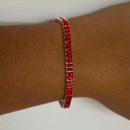 Red Tennis Bracelet