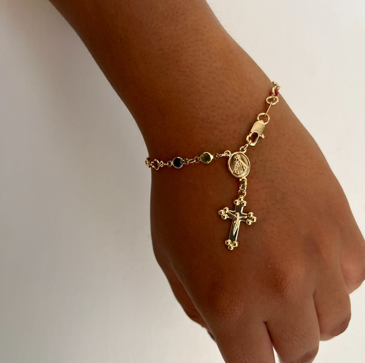 Multicolor Rosary Bracelet