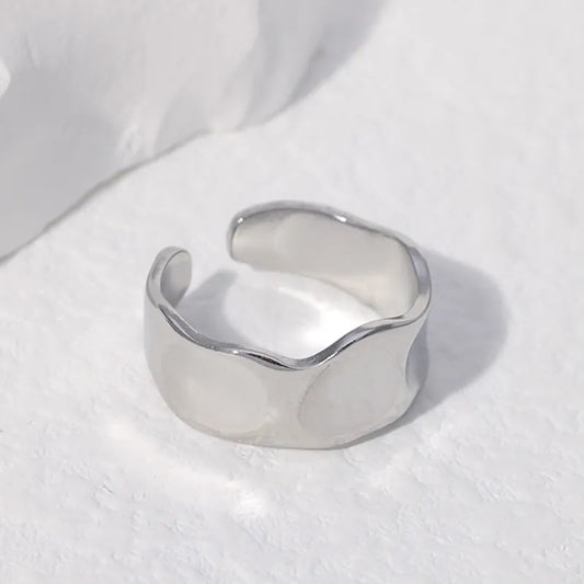 Silver Textured Ring