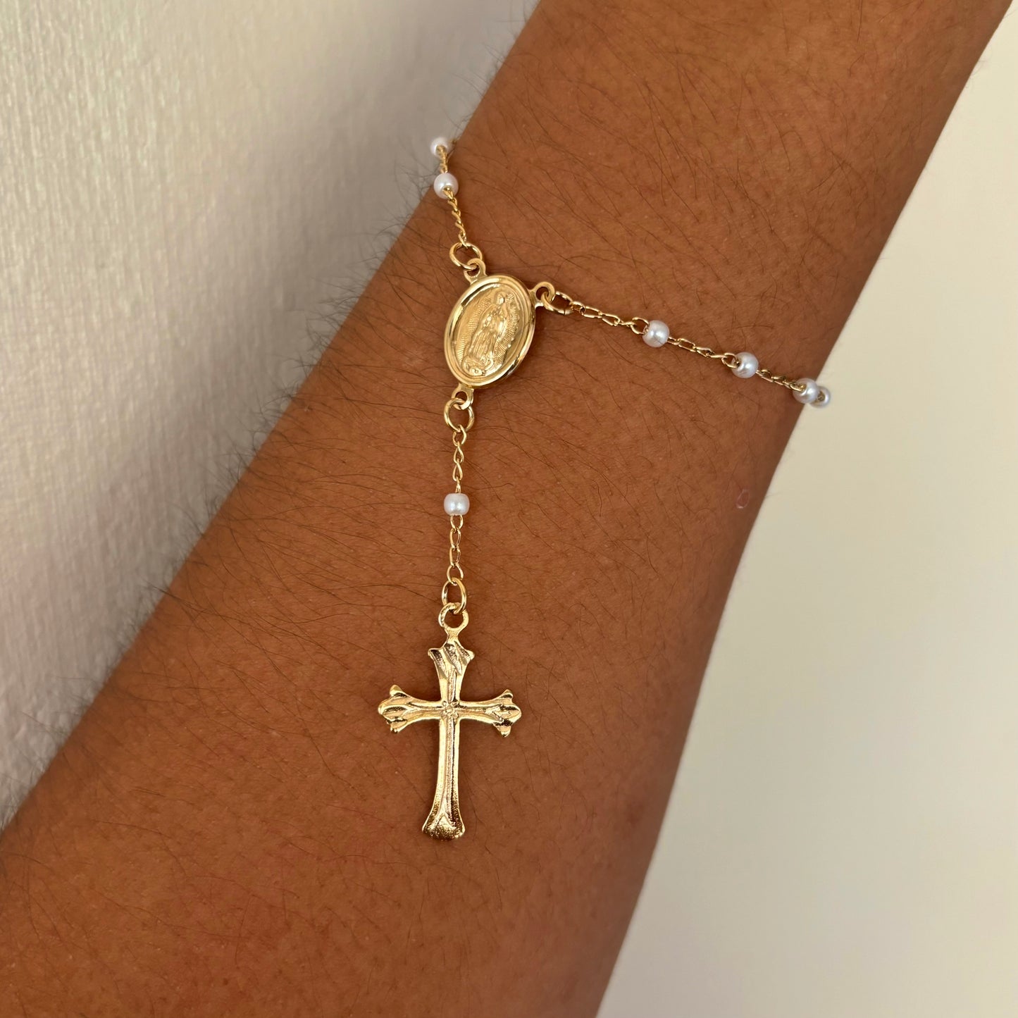 Pearl Rosary Bracelet