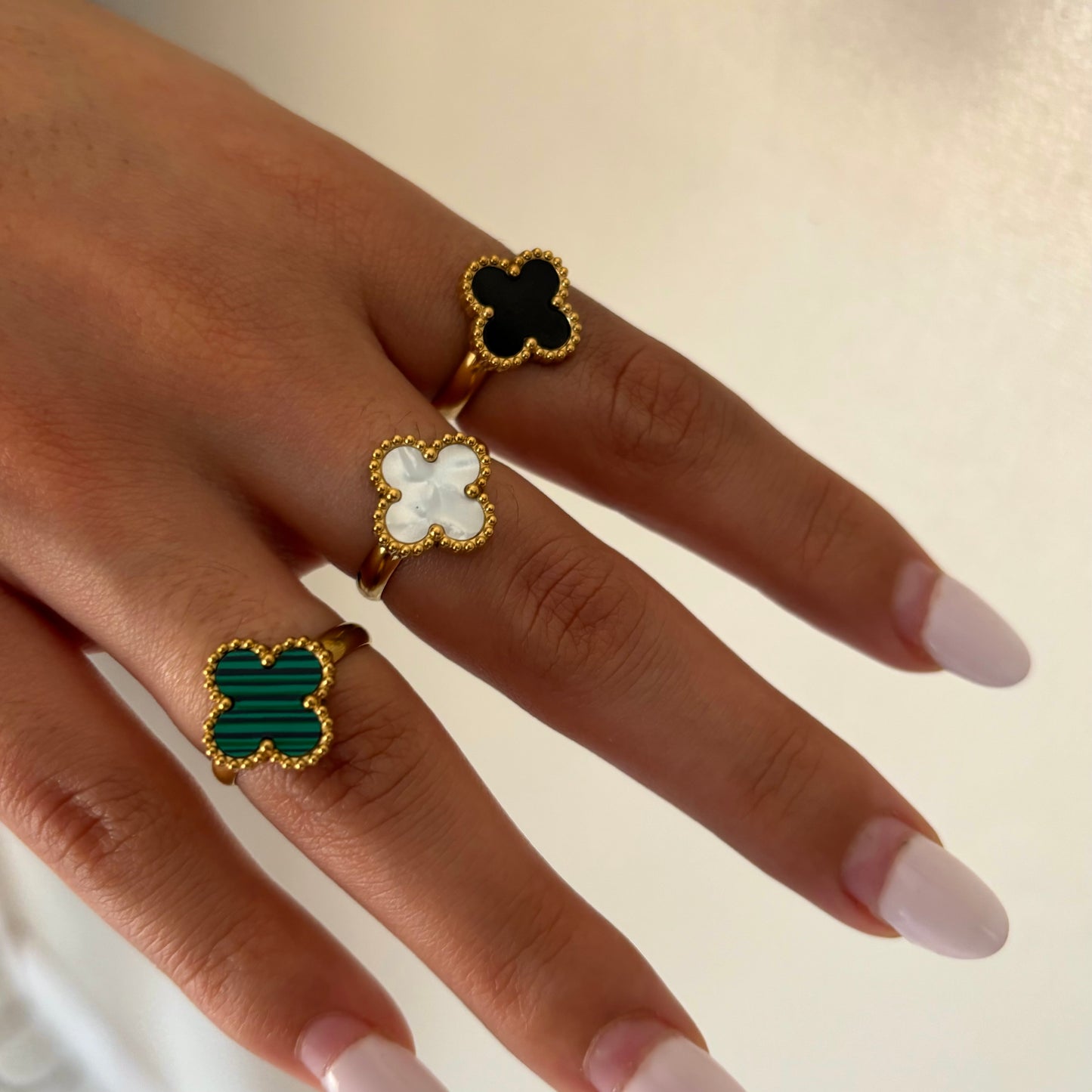 Green Clover Ring