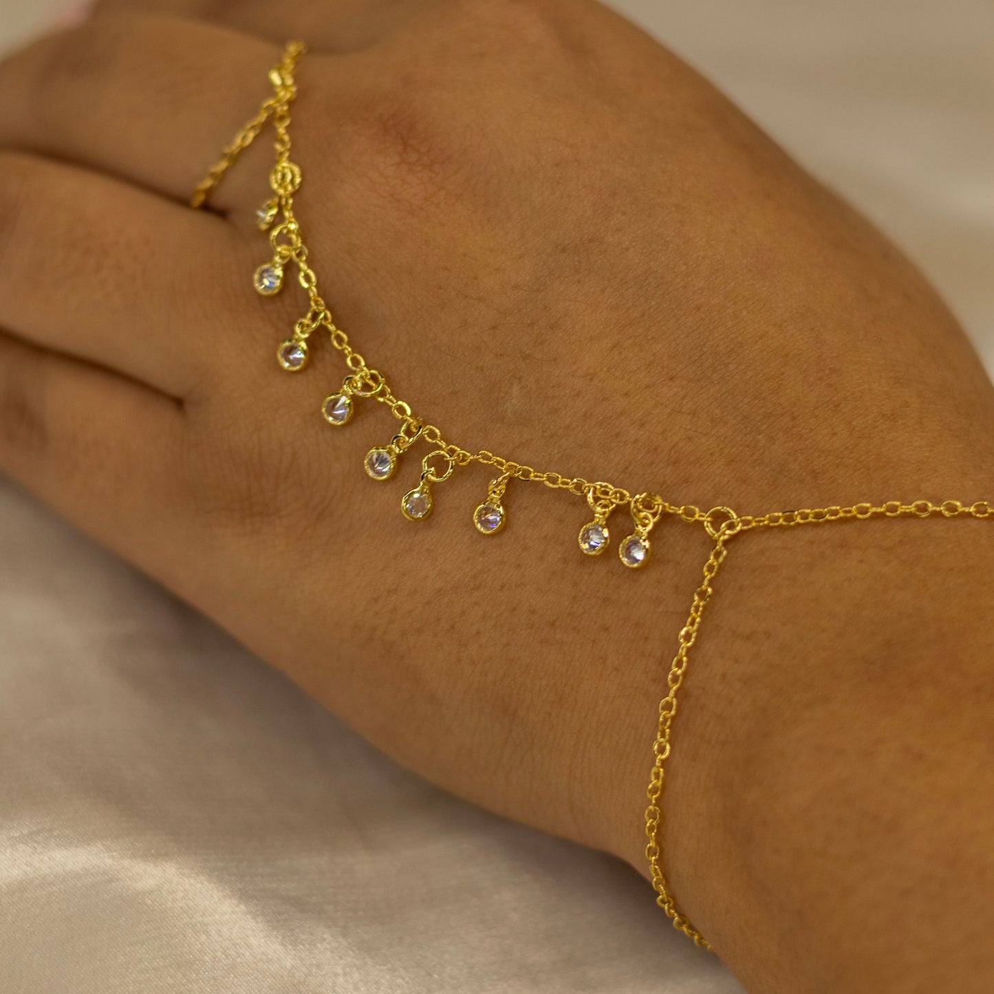 Multi Sparkles Hand Chain
