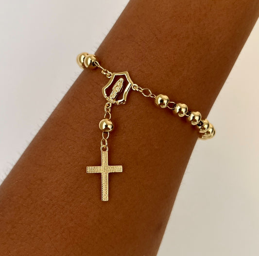 Gold Rosary Bracelet