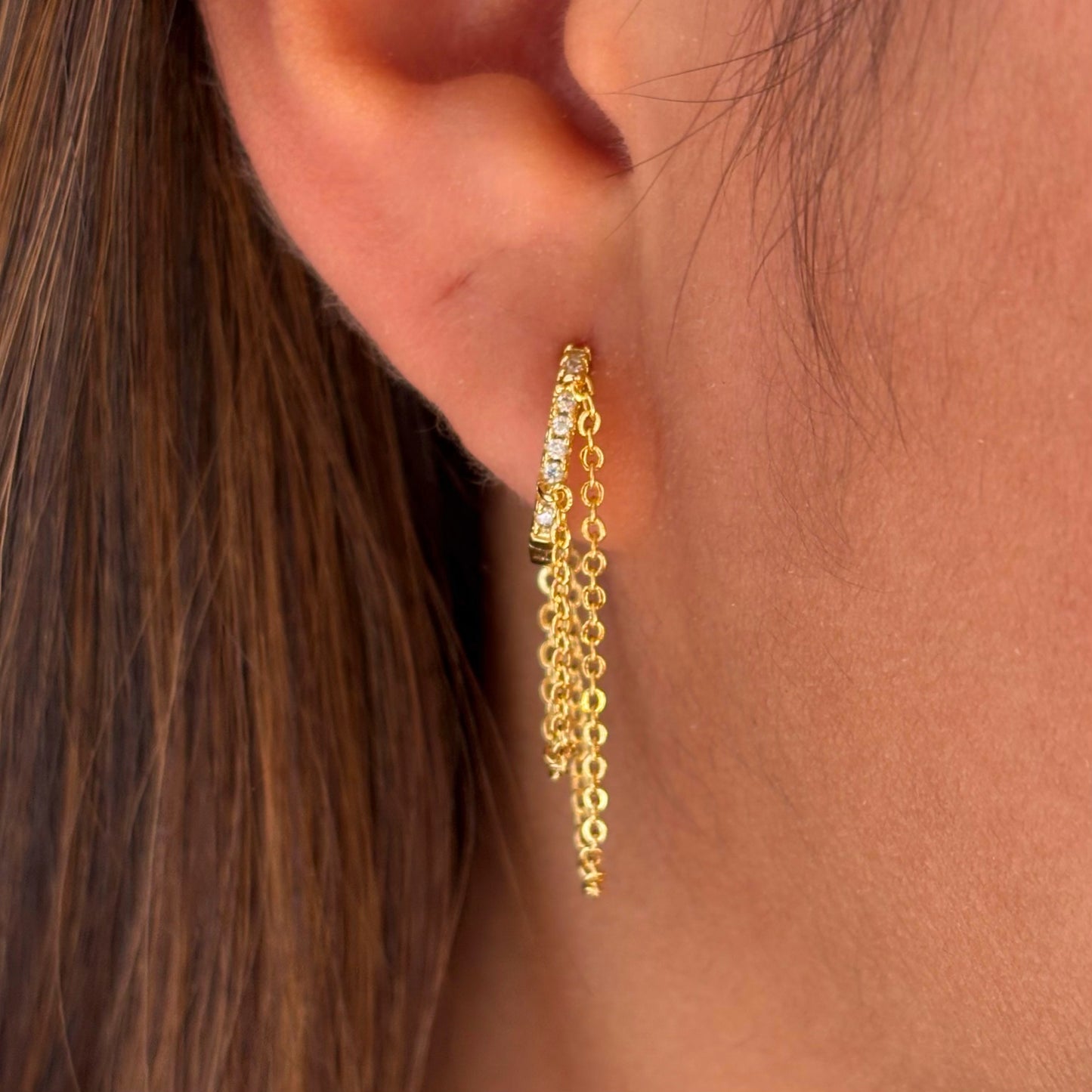 Hanging Chain Earrings