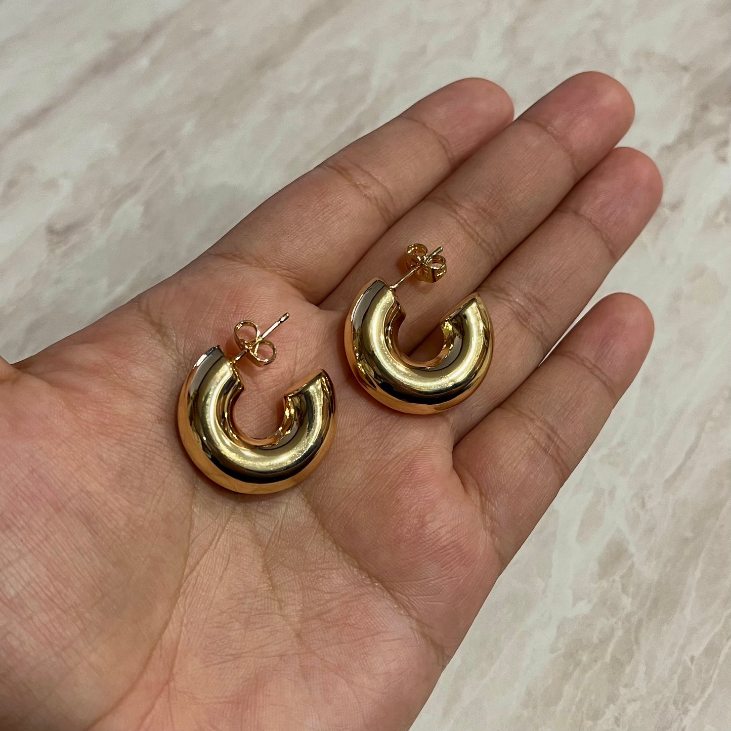 Chunky Gold Hoops