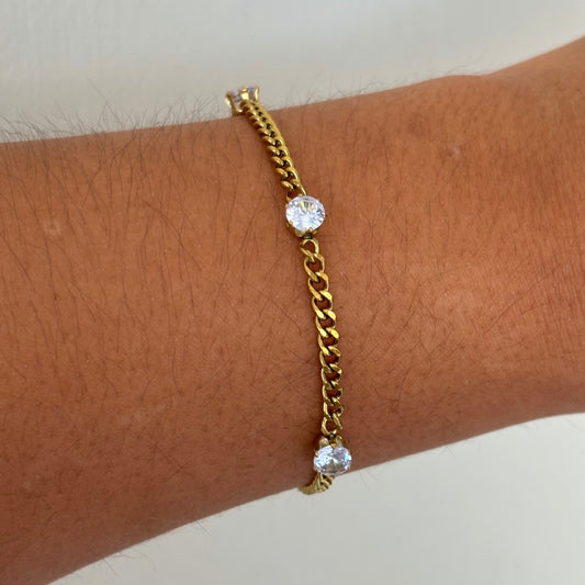 CZ Cuban Link Bracelet