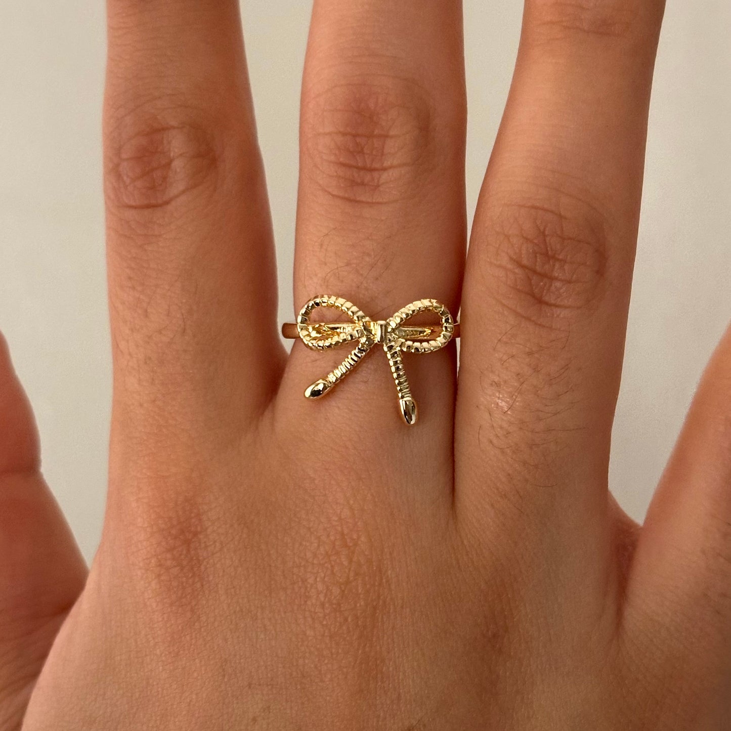 Gold Bow Ring