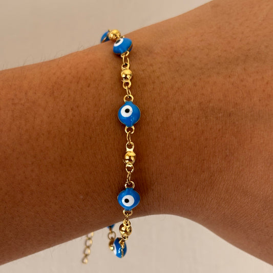 Blue Evil Eye Bracelet