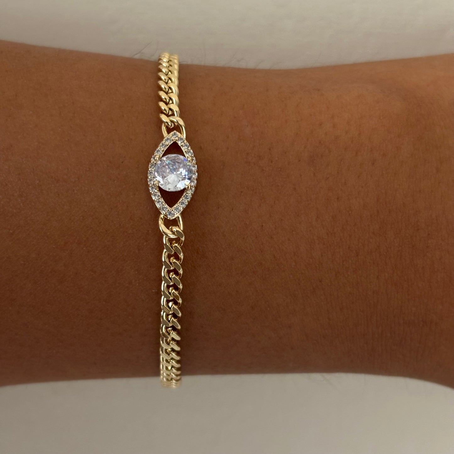 Evil Eye Gold Bracelet