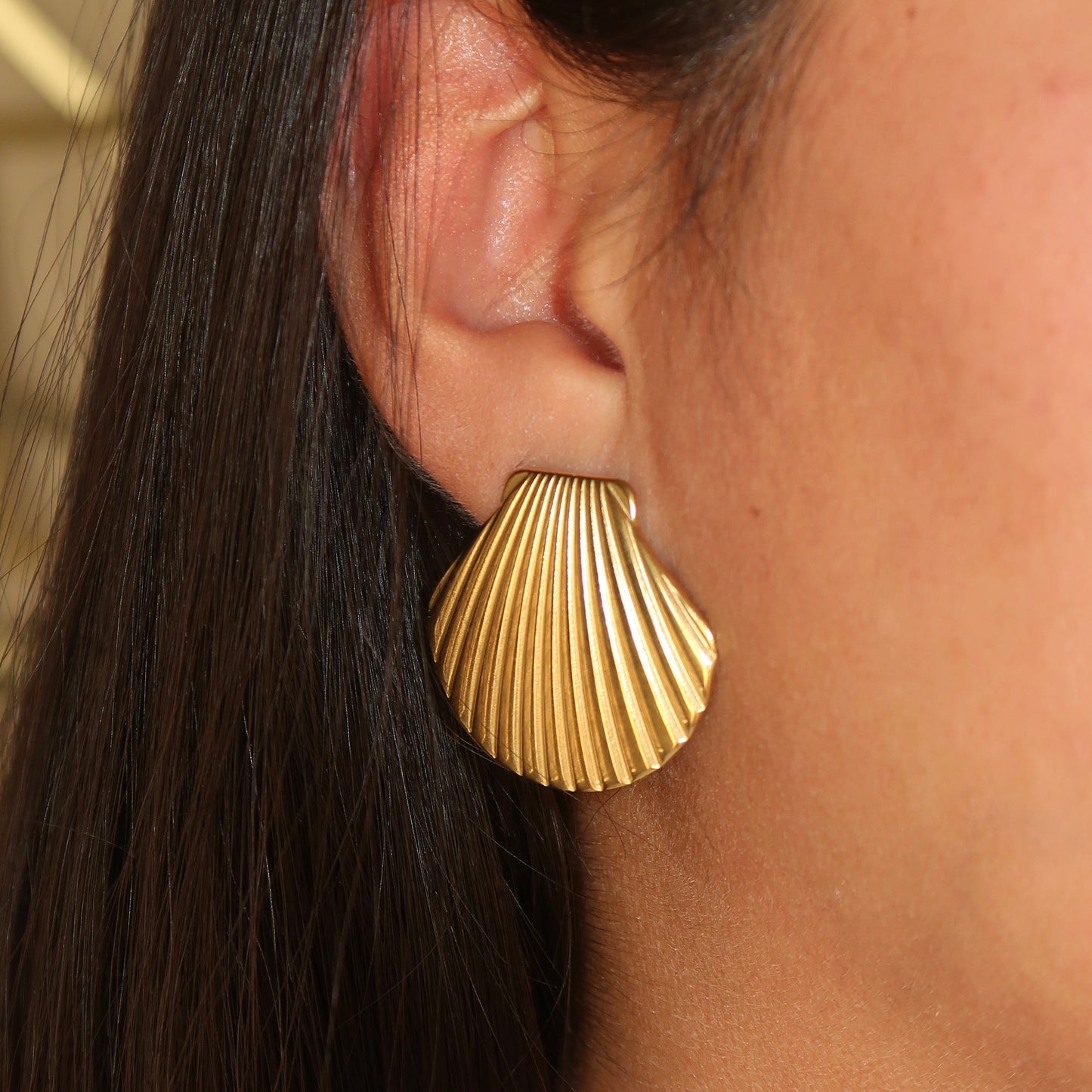 Scallop Shell Studs