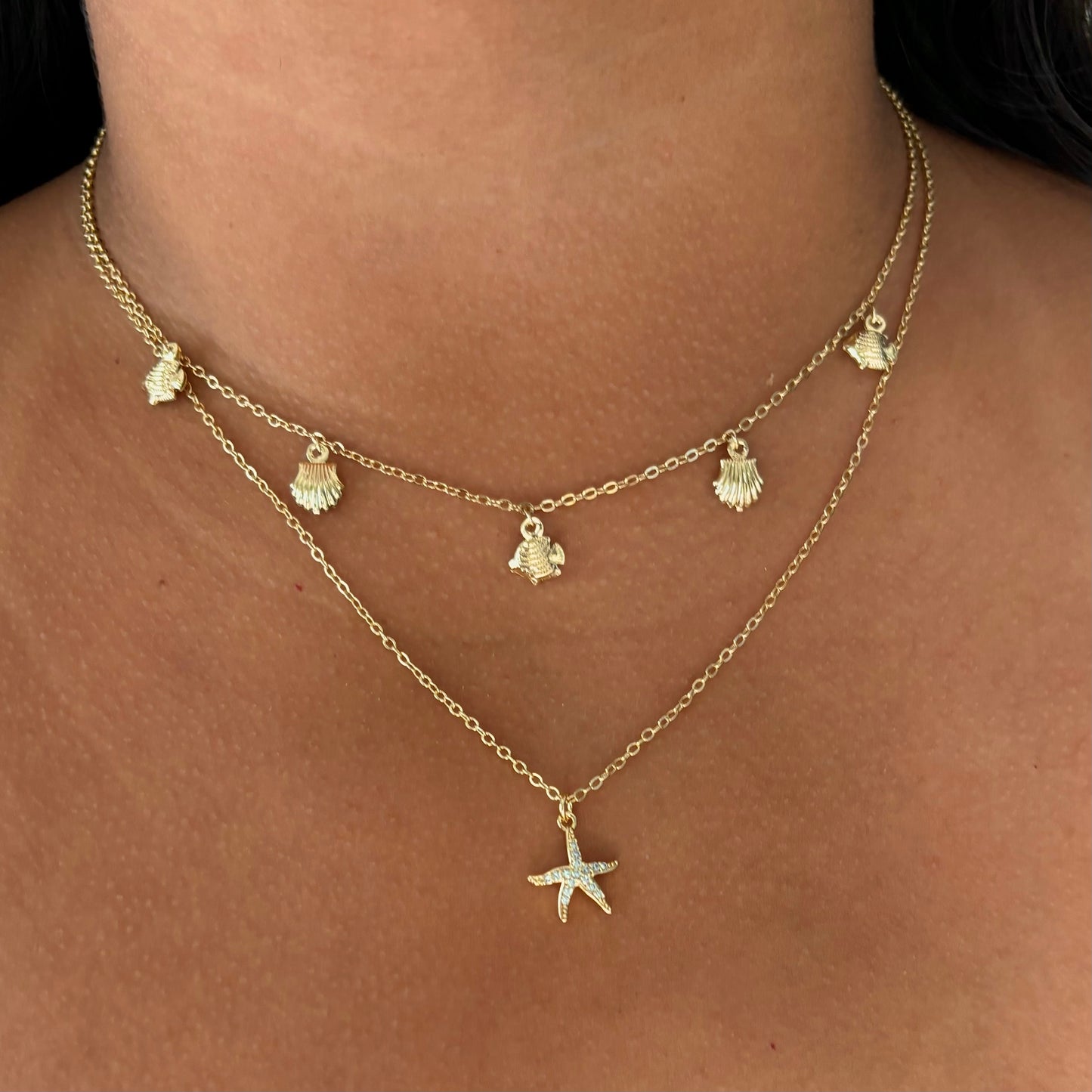 Starfish Charm Necklace