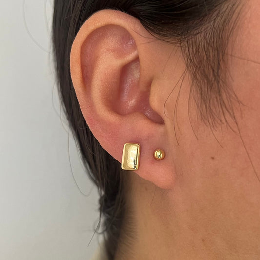 Gold Bar Studs