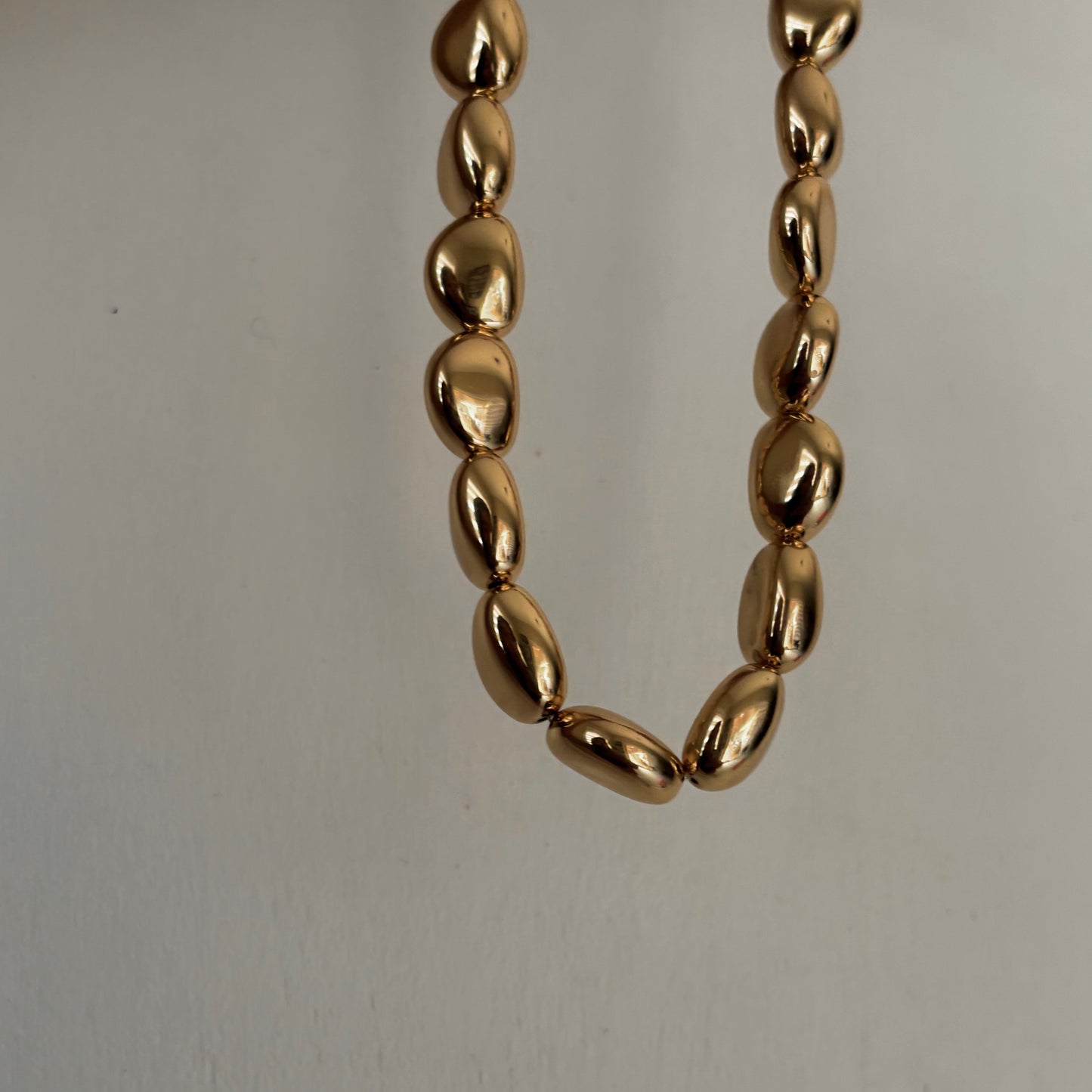 Gold Pebble Necklace