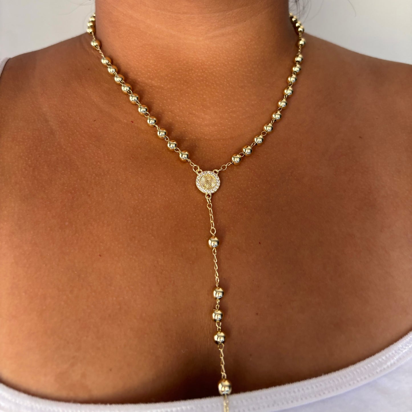 XL All Gold Rosary