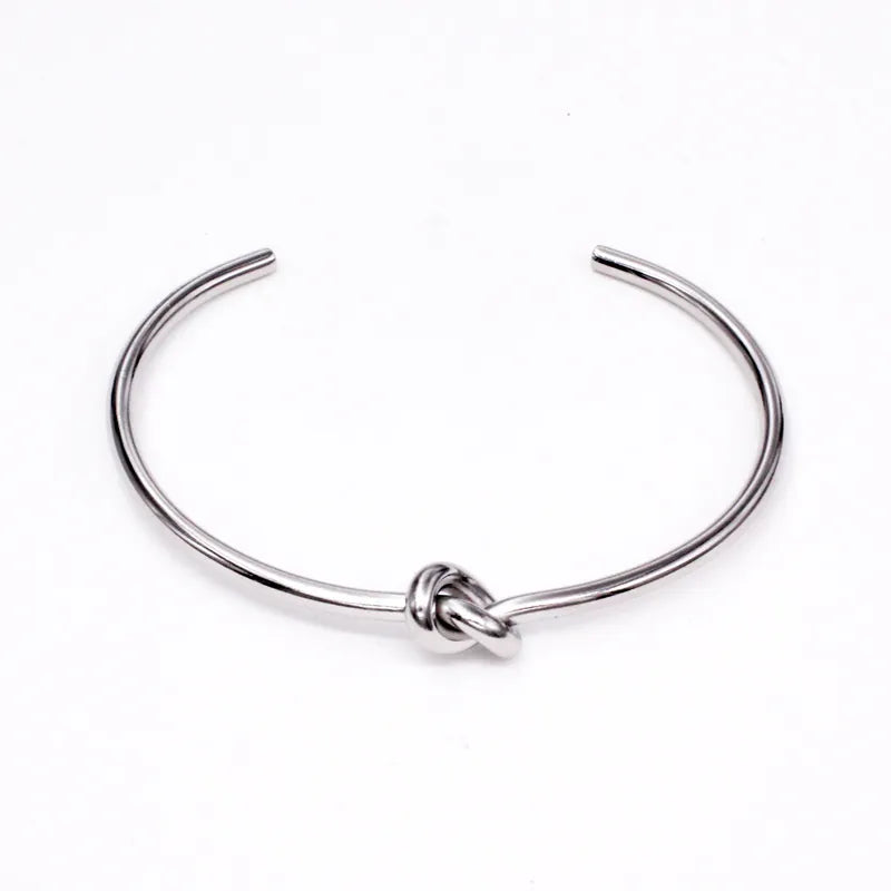 Silver Knot Bangle