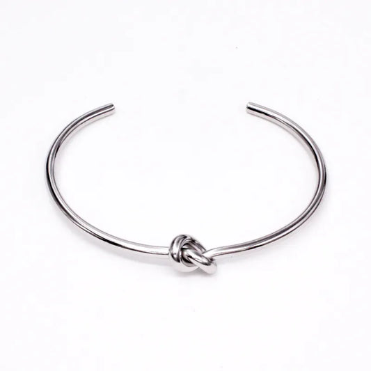 Silver Knot Bangle