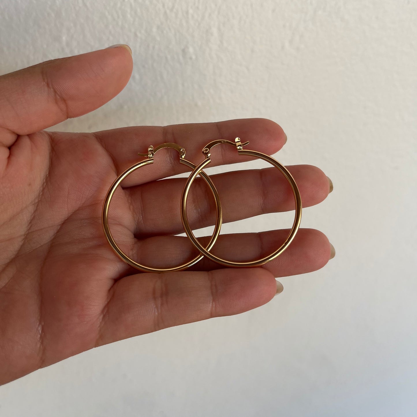 Small Thin Gold Hoops