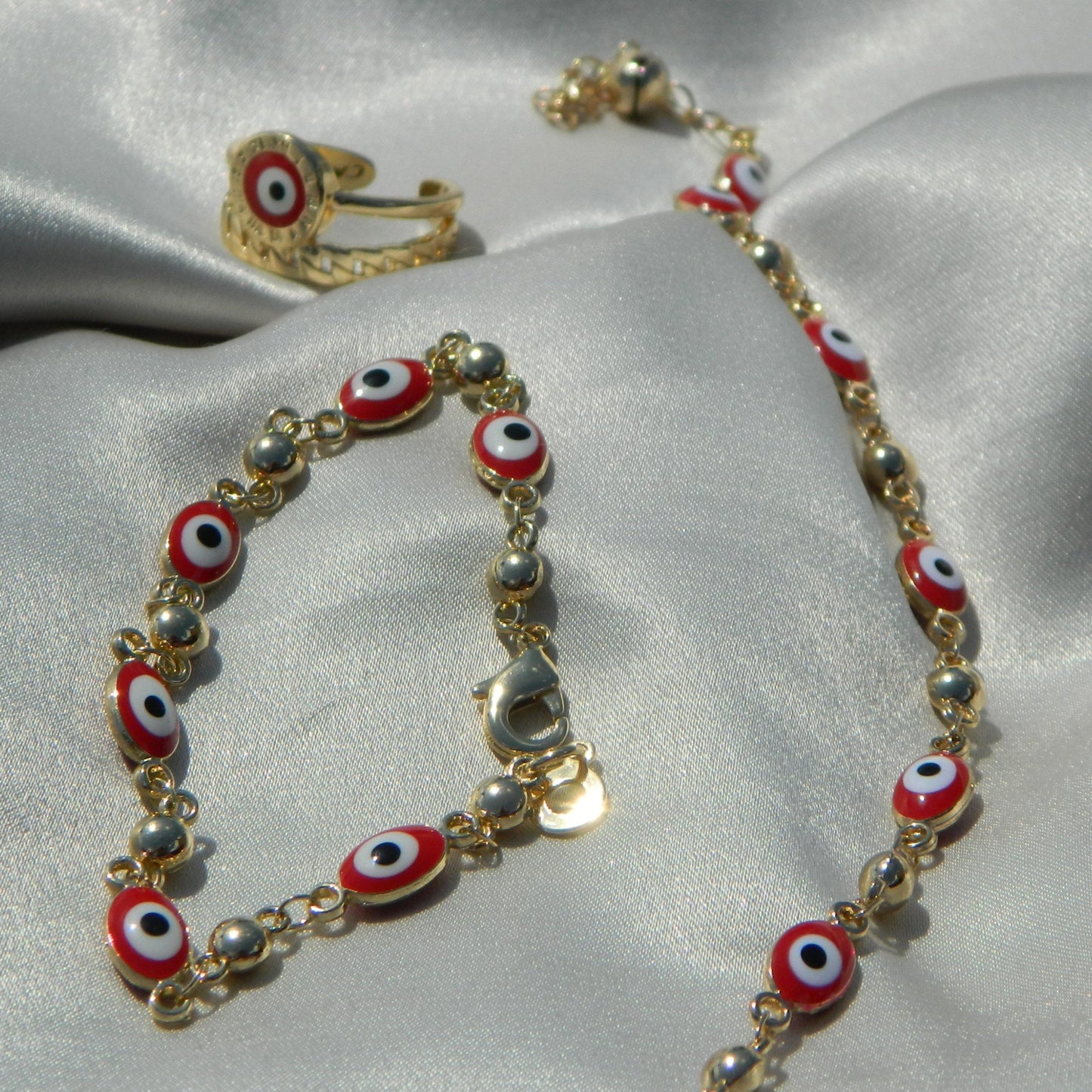 Red Evil Eye Trio Set