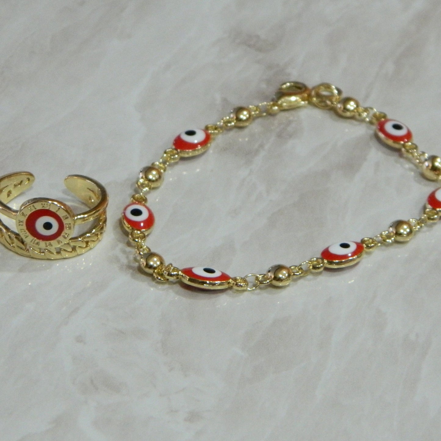 Red Evil Eye Duo Set