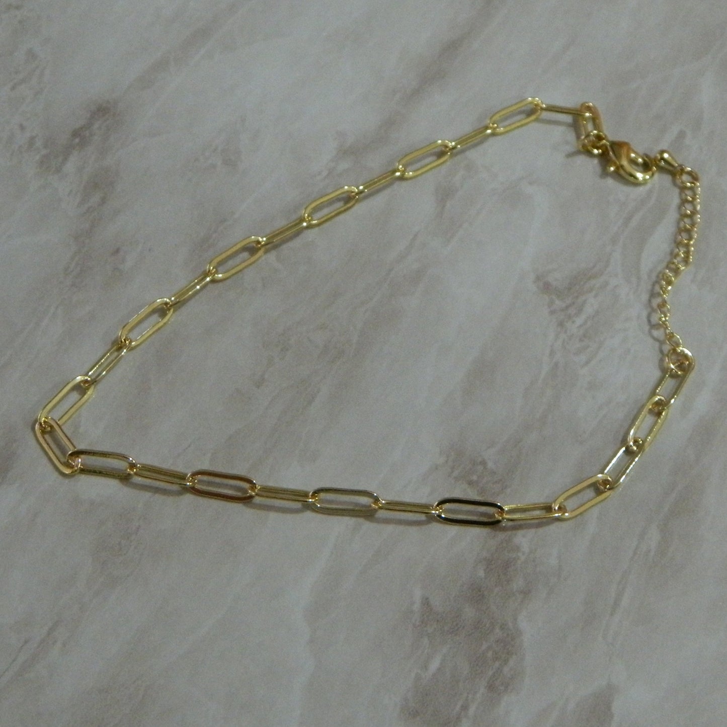 Paperclip Chain Anklet